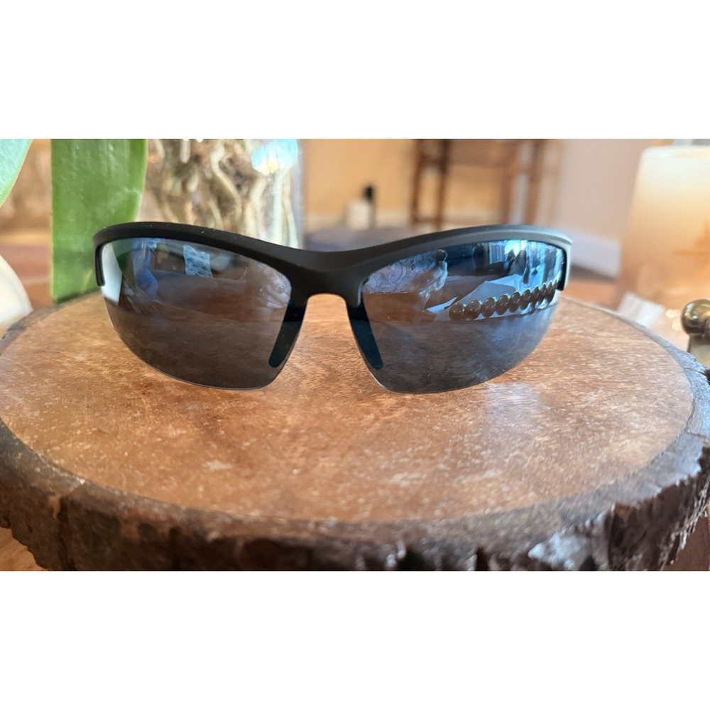 Piranha‎ Eyewear Academy Half Frame Polarzied Wrap Sunglasses Mirrored Lenses